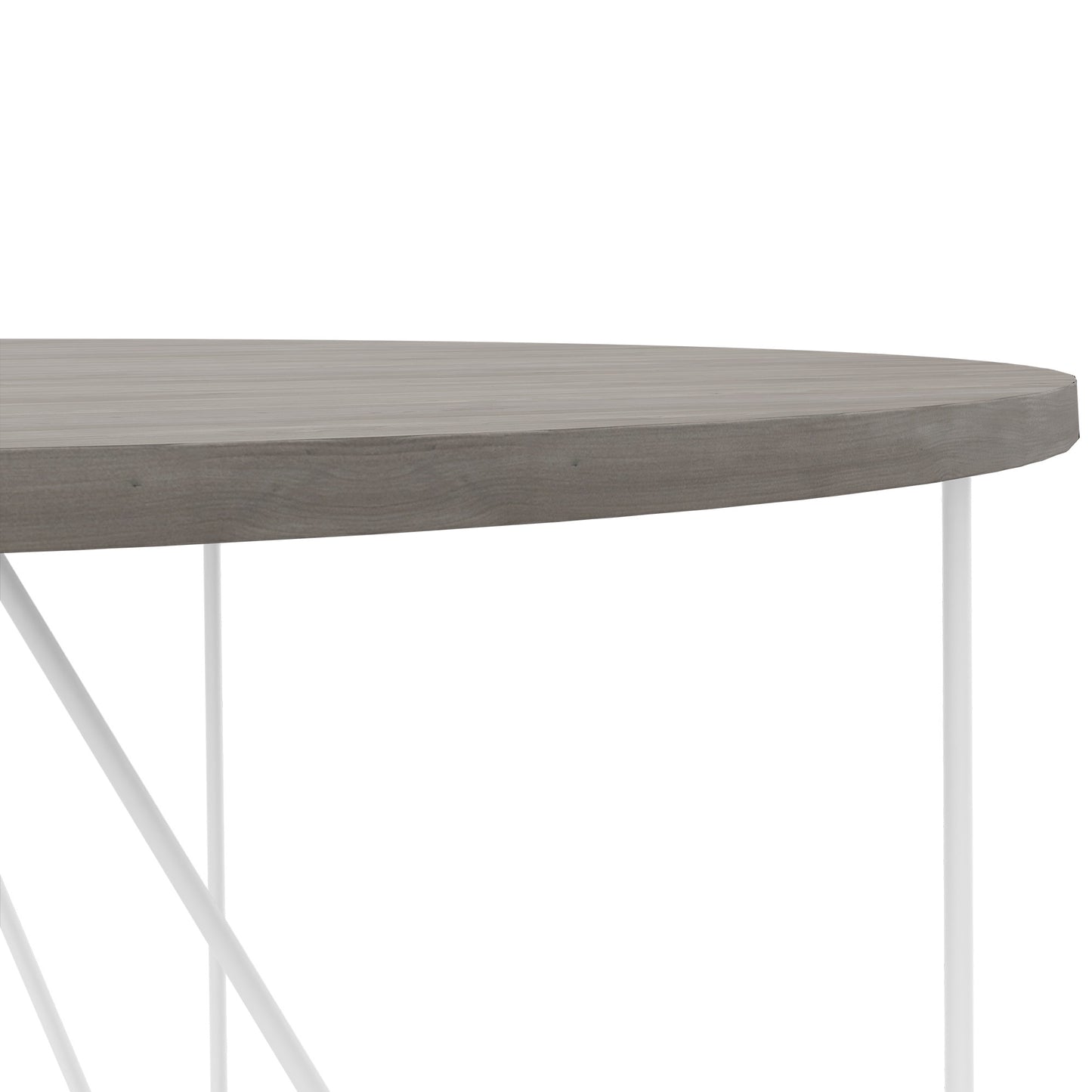 Table de réunion AIR | Rond, Ø 1200 mm (4 personnes), chêne du nord gris