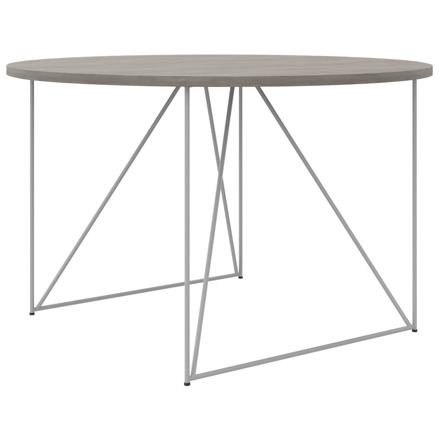 Table de réunion AIR | Rond, Ø 1200 mm (4 personnes), chêne du nord gris