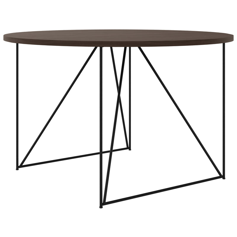 AIR Table de réunion | Rond, Ø 1200 mm (4 personnes), noyer  - 1 Main Image