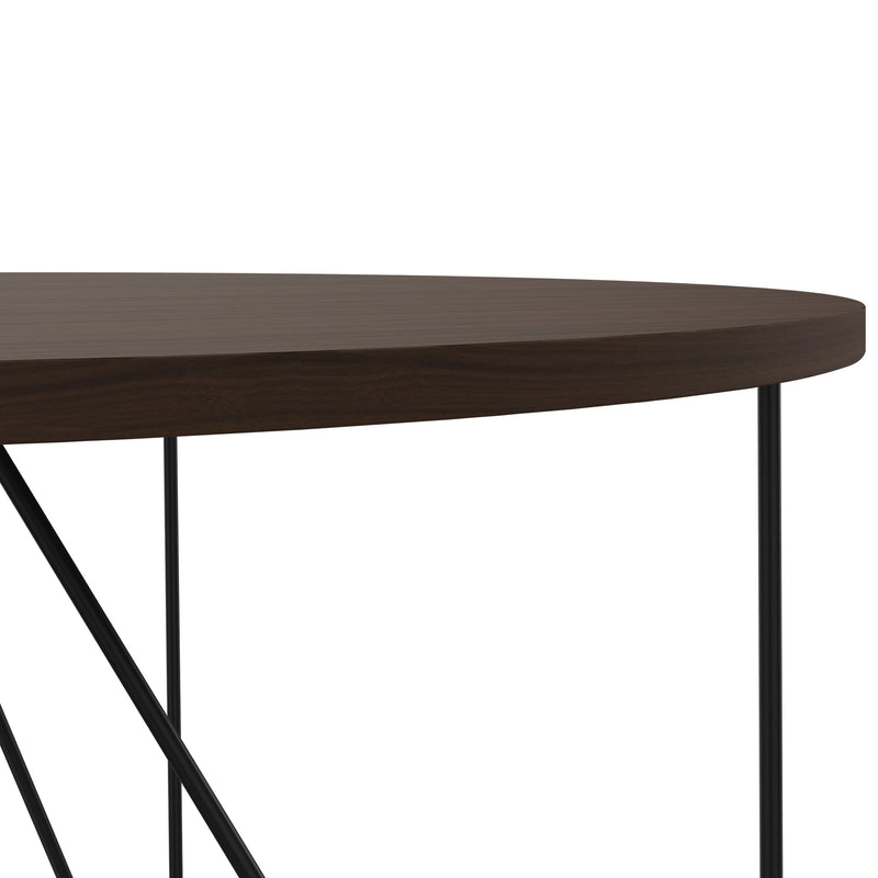 AIR Table de réunion | Rond, Ø 1200 mm (4 personnes), noyer  - 3 Main Image