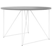 Table de réunion AIR | Rond, Ø 1200 mm (4 personnes), gris perle