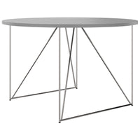 Table de réunion AIR | Rond, Ø 1200 mm (4 personnes), gris perle