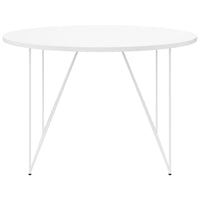 Table de réunion AIR | Rond, Ø 1200 mm (4 personnes), blanc