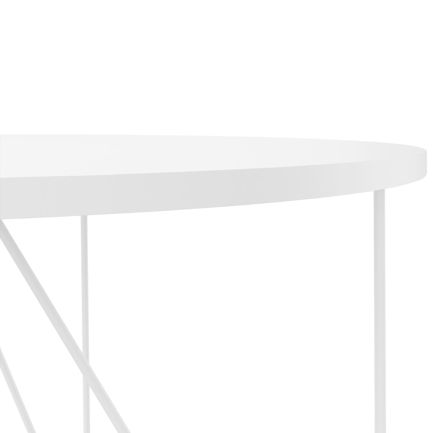 Table de réunion AIR | Rond, Ø 1200 mm (4 personnes), blanc