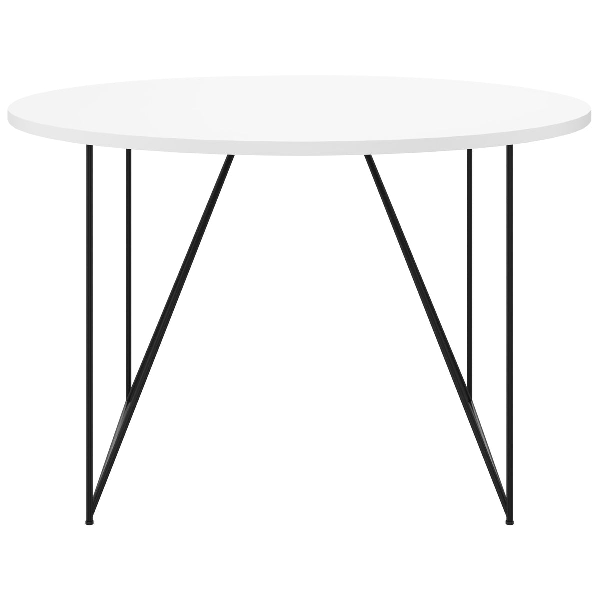 AIR meeting table | Round, Ø 1200 mm (4 people), white - 2 Lightbox Main Image