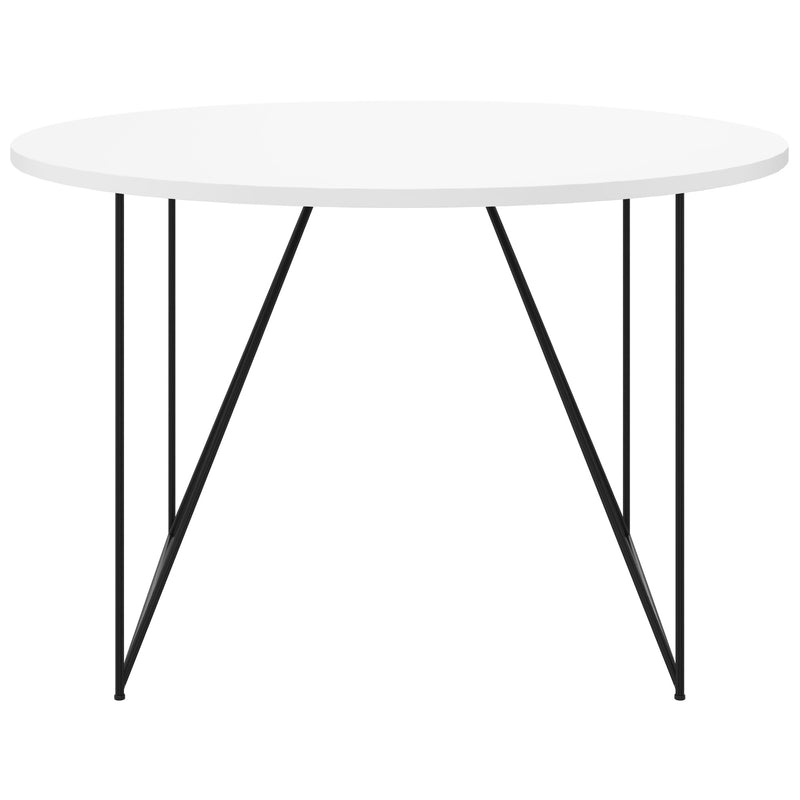 AIR meeting table | Round, Ø 1200 mm (4 people), white - 2 Main Image