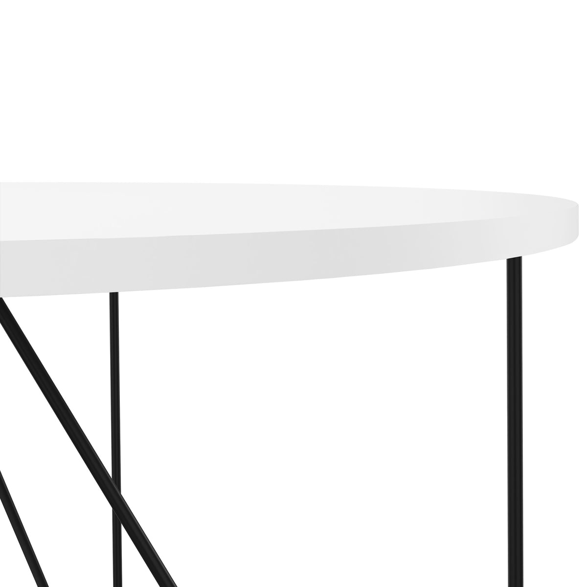 AIR meeting table | Round, Ø 1200 mm (4 people), white - 3 Lightbox Main Image