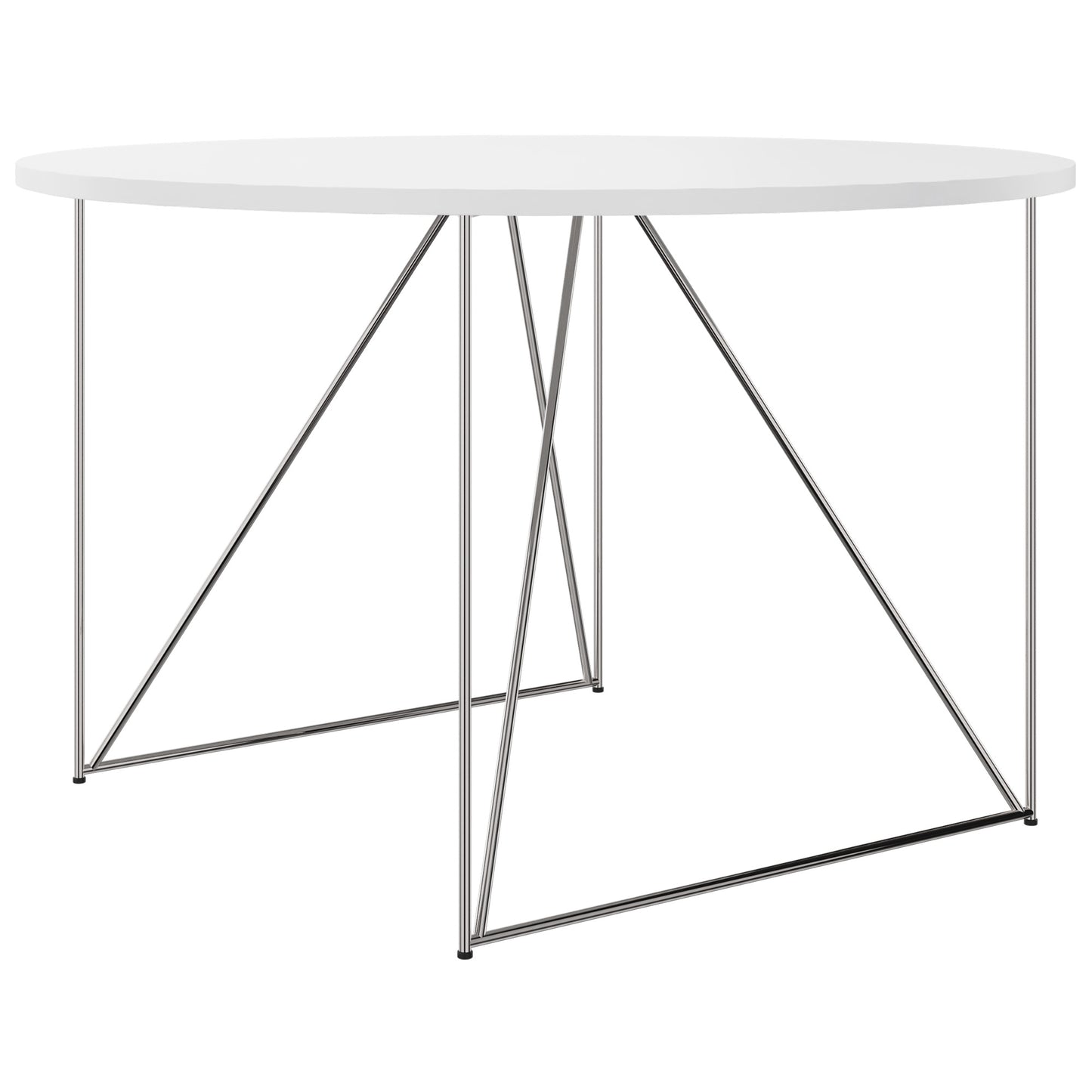 Table de réunion AIR | Rond, Ø 1200 mm (4 personnes), blanc