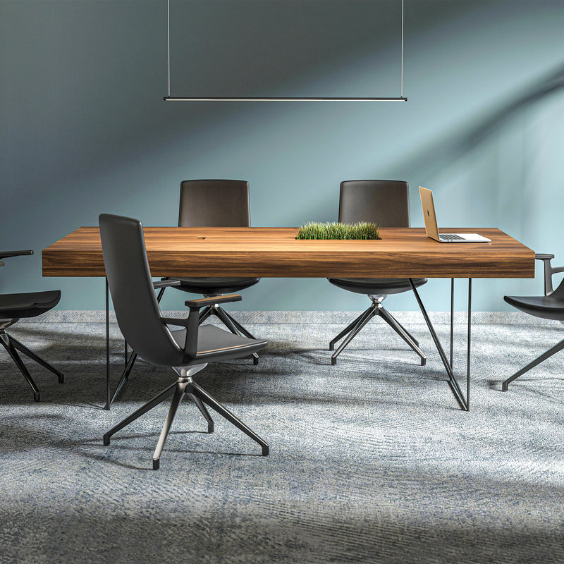 AIR EXECUTIVE Konferenztisch | 2200 x 1300 mm (8 Personen), Echtholzfurnier - 6 Main Image