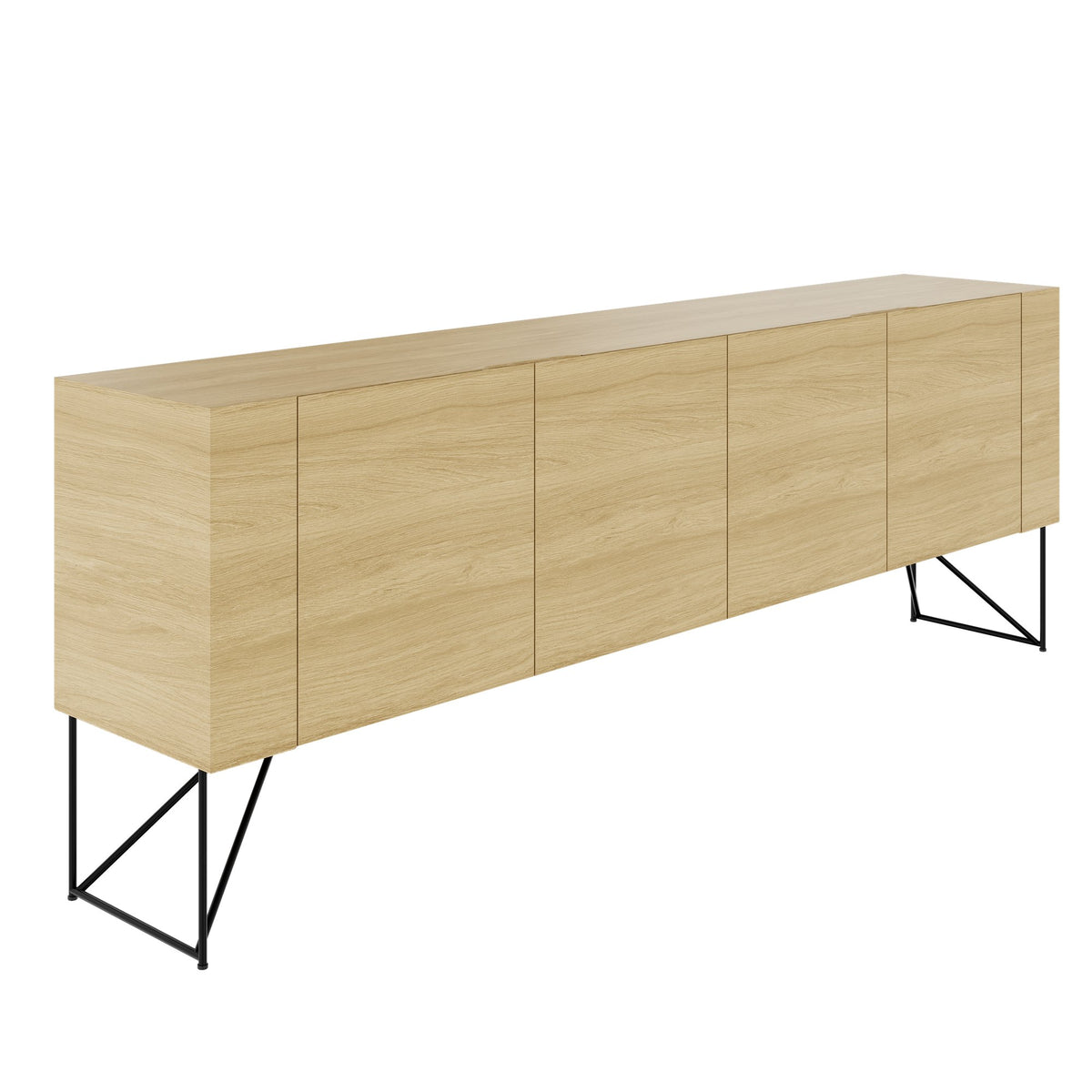 AIR EXECUTIVE Sideboard | 2200 x 780 mm, Echtholzfurnier - 2 Lightbox Main Image