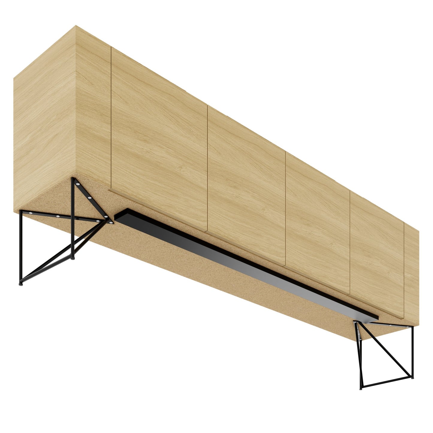 AIR EXECUTIVE Sideboard | 2200 x 780 mm, Echtholzfurnier
