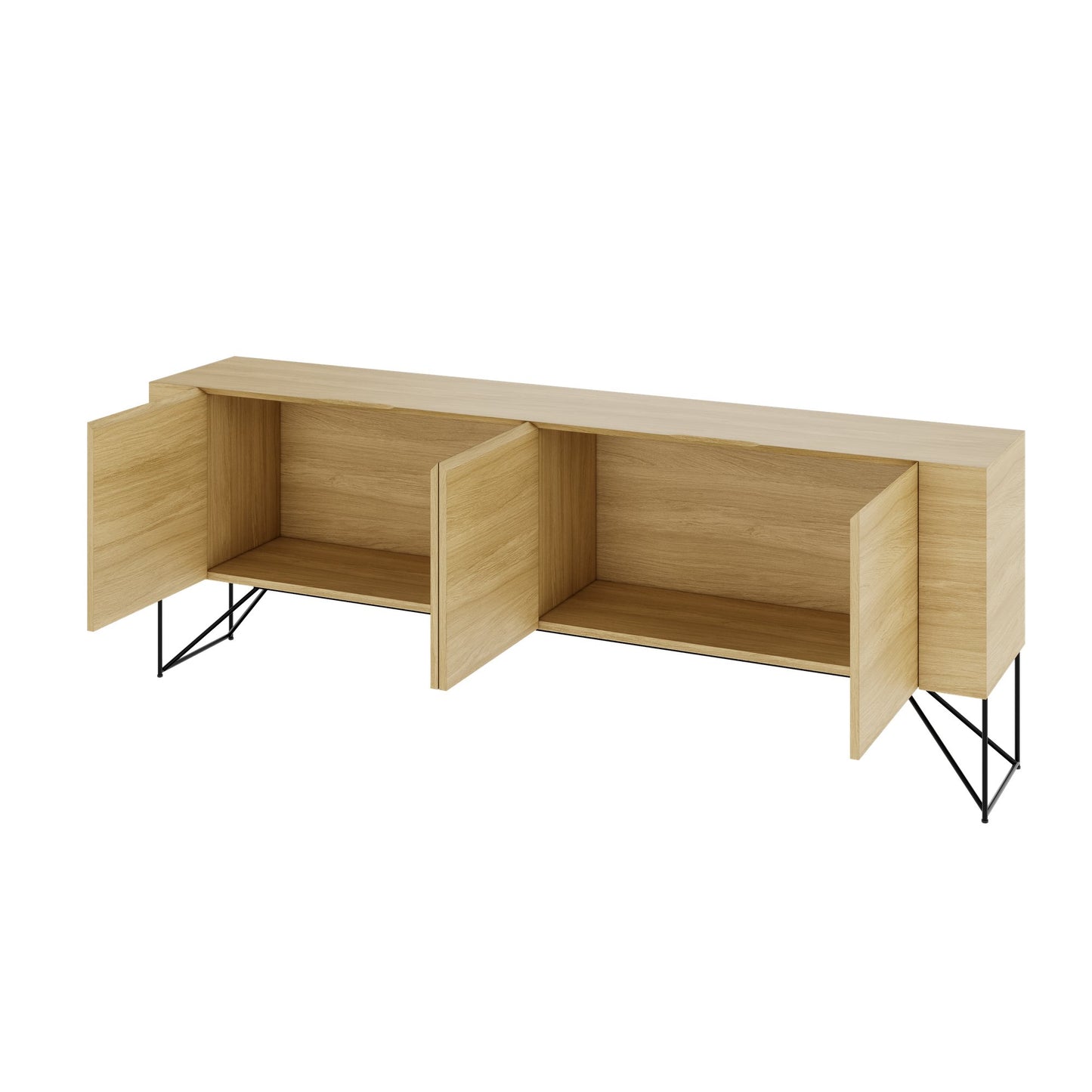 AIR EXECUTIVE Sideboard | 2200 x 780 mm, Echtholzfurnier