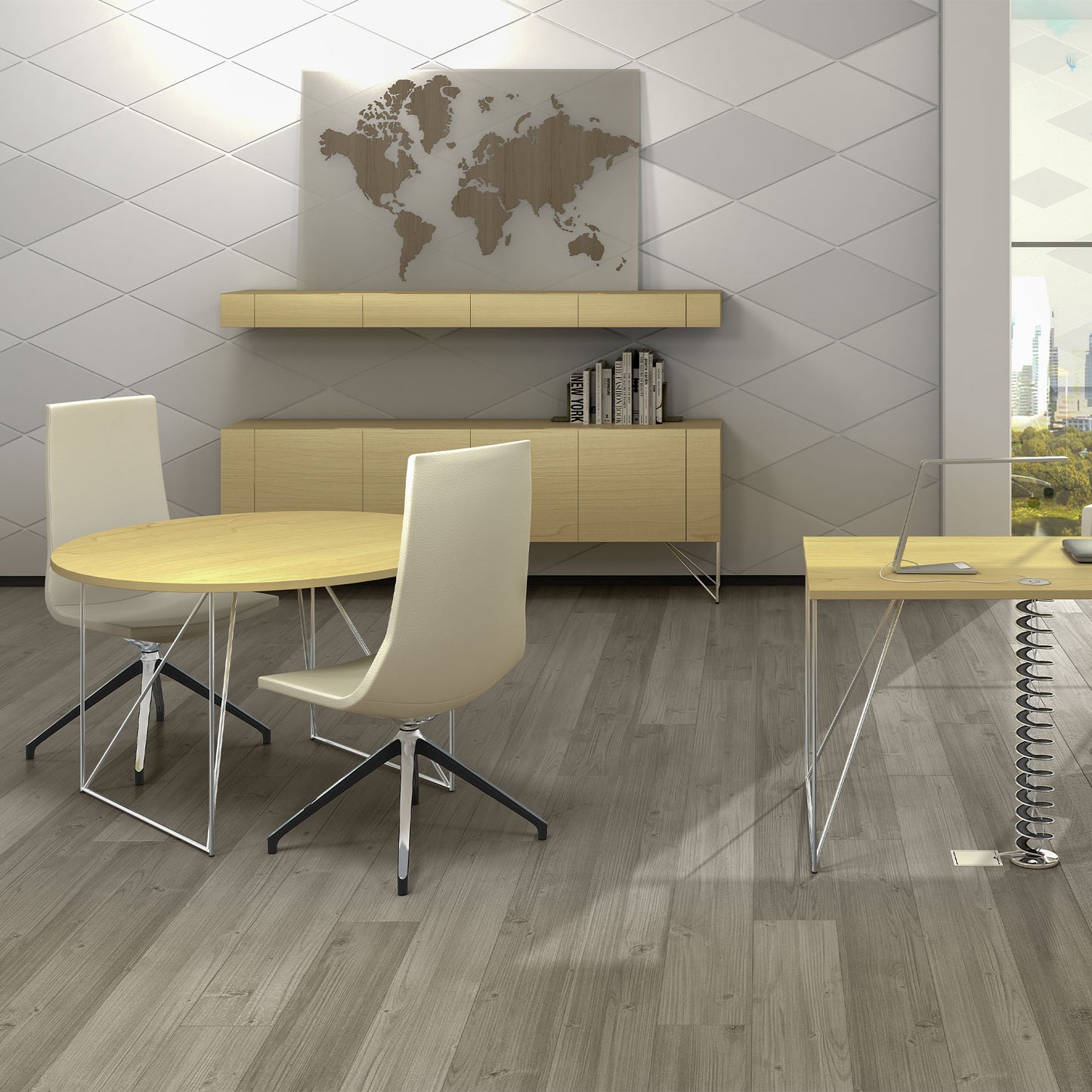 AIR EXECUTIVE Sideboard | 2200 x 780 mm, Echtholzfurnier