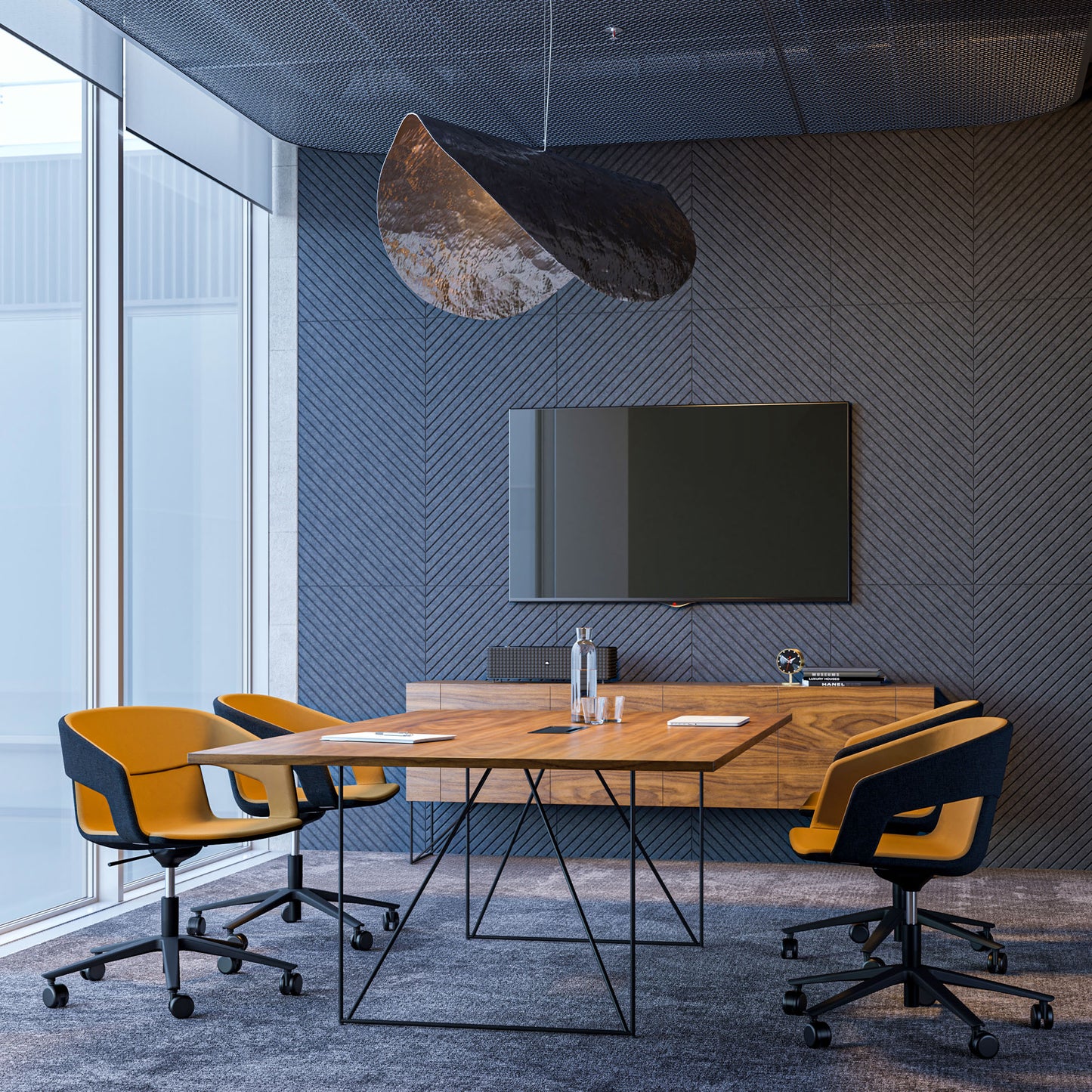 AIR EXECUTIVE Sideboard | 2200 x 780 mm, Echtholzfurnier