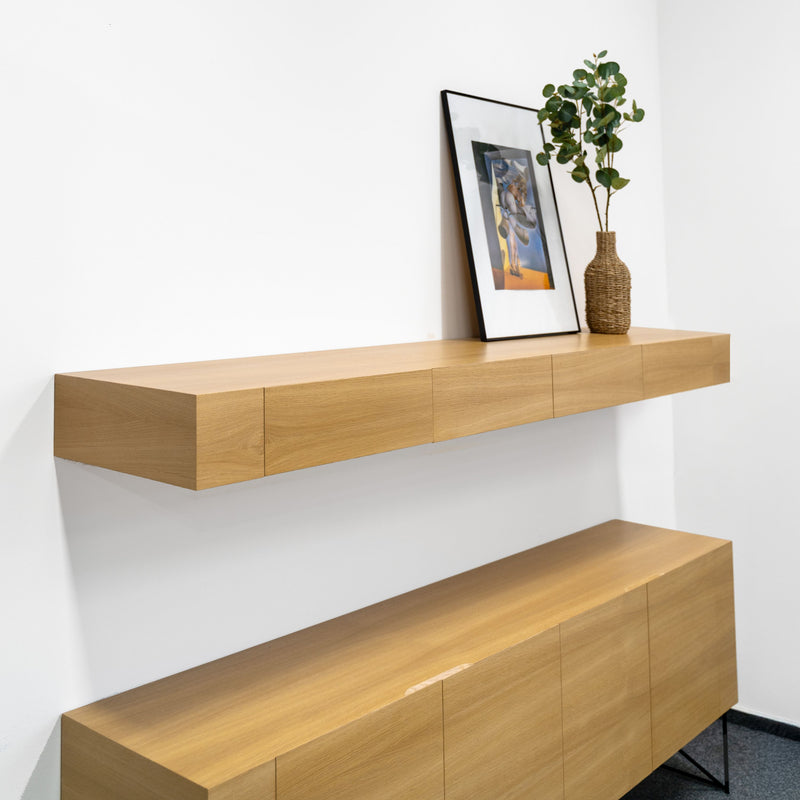 AIR EXECUTIVE Wandregal | 2200 x 150 mm, Echtholzfurnier - 4 Main Image