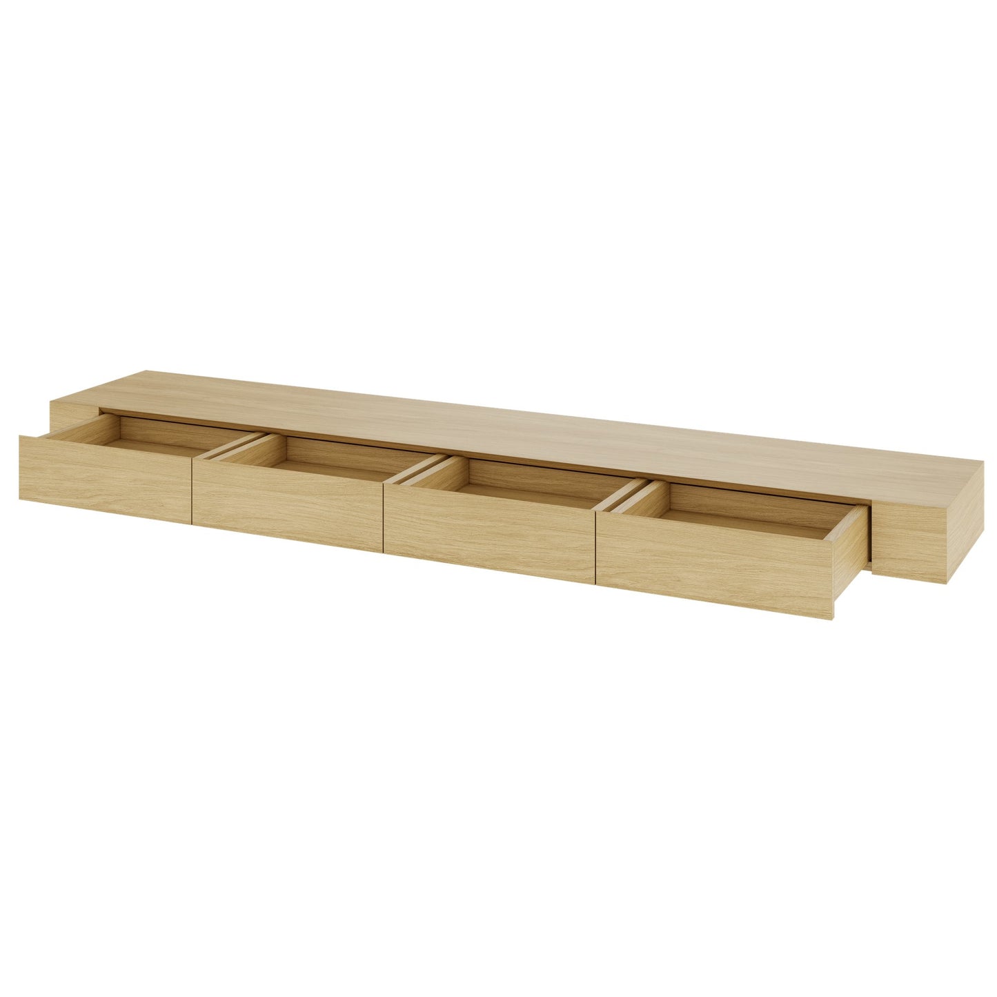 AIR EXECUTIVE Wandregal | 2200 x 150 mm, Echtholzfurnier