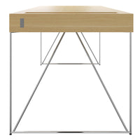 AIR Chefschreibtisch | 2200 x 800 mm, integrierte Schubladen, Eiche Furnier