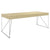 AIR executive desk | 2200 x 800 mm, integrated drawers, ash veneer
