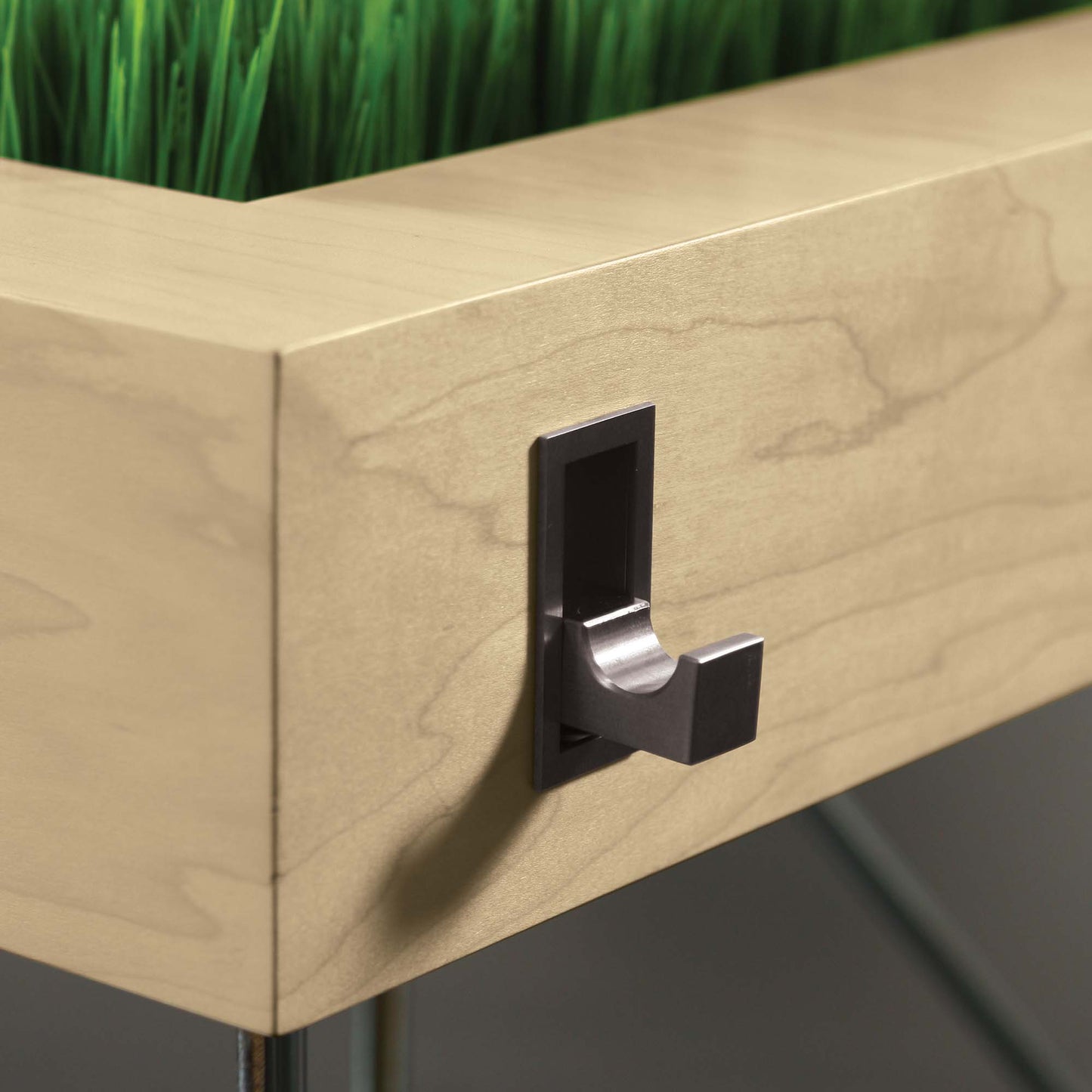 AIR executive desk | 2200 x 800 mm, integrated drawers, ash veneer