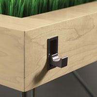 AIR executive desk | 2200 x 800 mm, integrated drawers, ash veneer