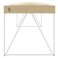 Bureau exécutif AIR | 2200 x 800 mm, tiroirs intégrés, placage érable