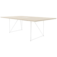 AIR conference table | Electrified, 2200 x 1300 mm, maple