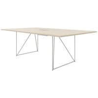 AIR conference table | Electrified, 2200 x 1300 mm, maple