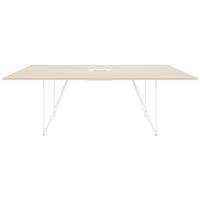 AIR conference table | Electrified, 2200 x 1300 mm, maple