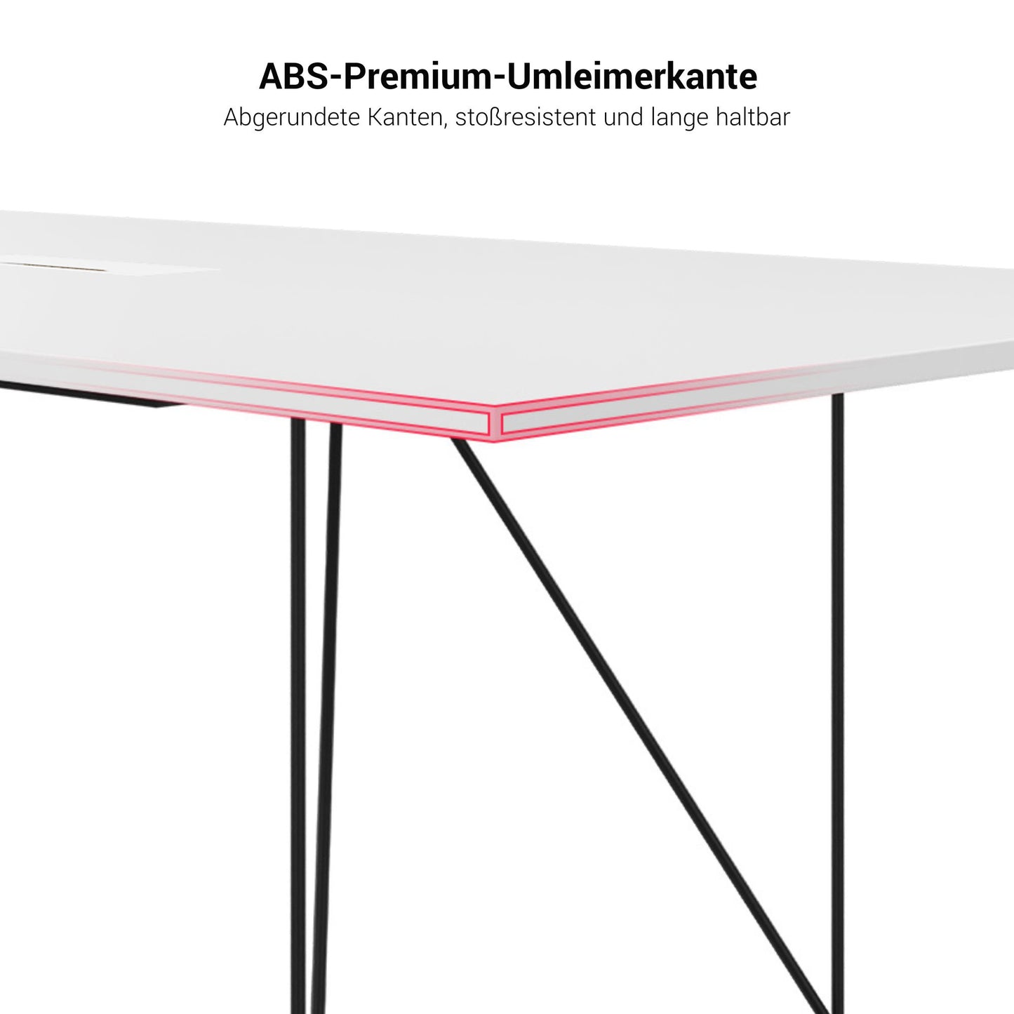 AIR conference table | Electrified, 2200 x 1300 mm, maple