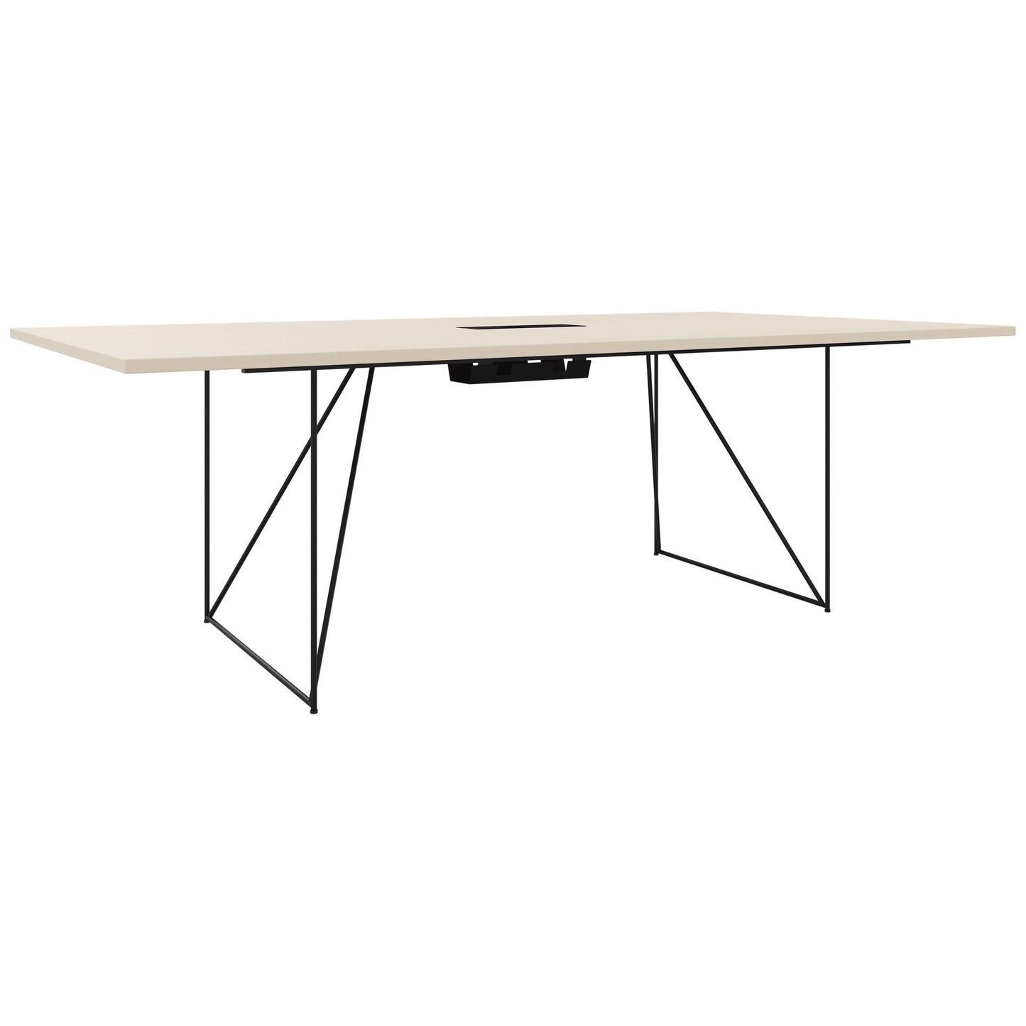 AIR conference table | Electrified, 2200 x 1300 mm, maple