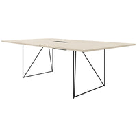 AIR conference table | Electrified, 2200 x 1300 mm, maple