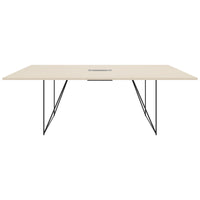 AIR conference table | Electrified, 2200 x 1300 mm, maple