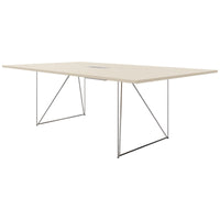 AIR conference table | Electrified, 2200 x 1300 mm, maple