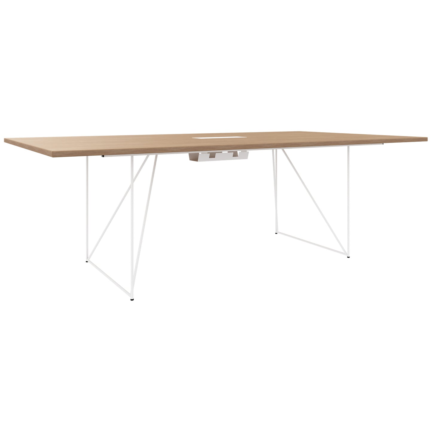 AIR conference table | Electrified, 2200 x 1300 mm, amber oak