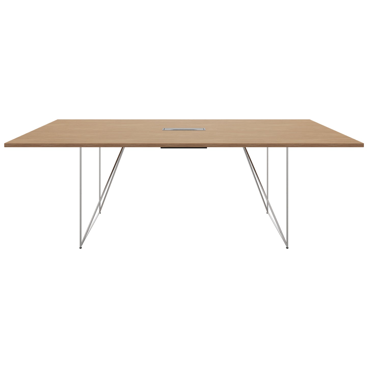 AIR conference table | Electrified, 2200 x 1300 mm, amber oak