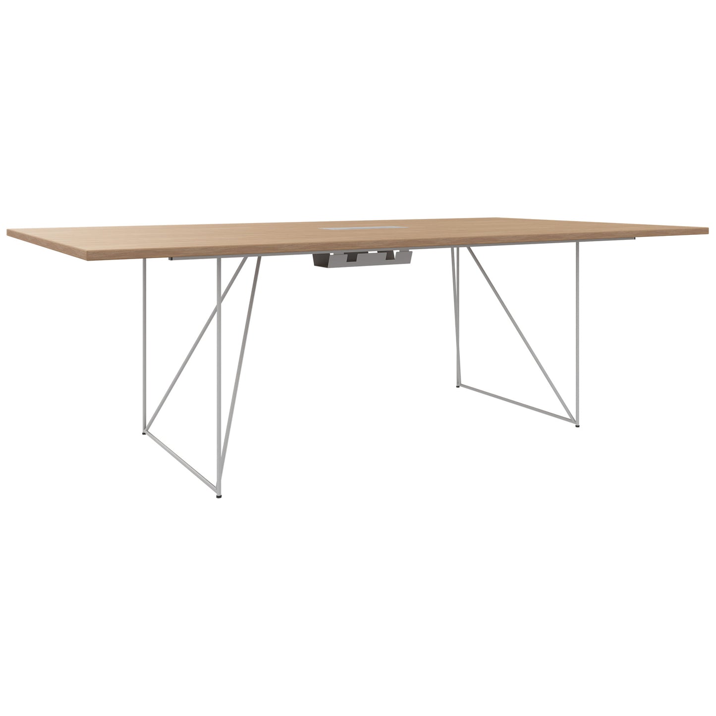 AIR conference table | Electrified, 2200 x 1300 mm, amber oak