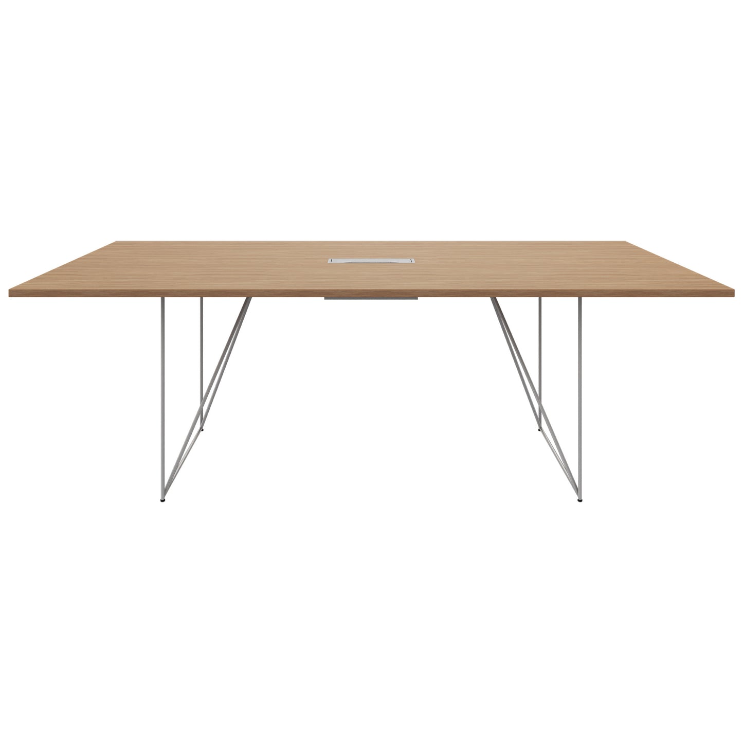 AIR conference table | Electrified, 2200 x 1300 mm, amber oak