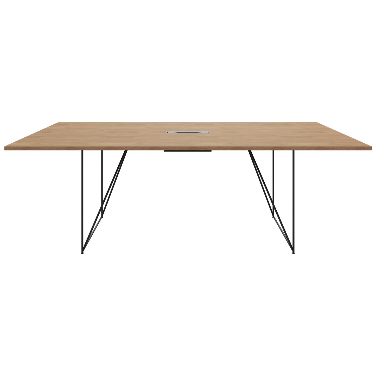 AIR conference table | Electrified, 2200 x 1300 mm, amber oak