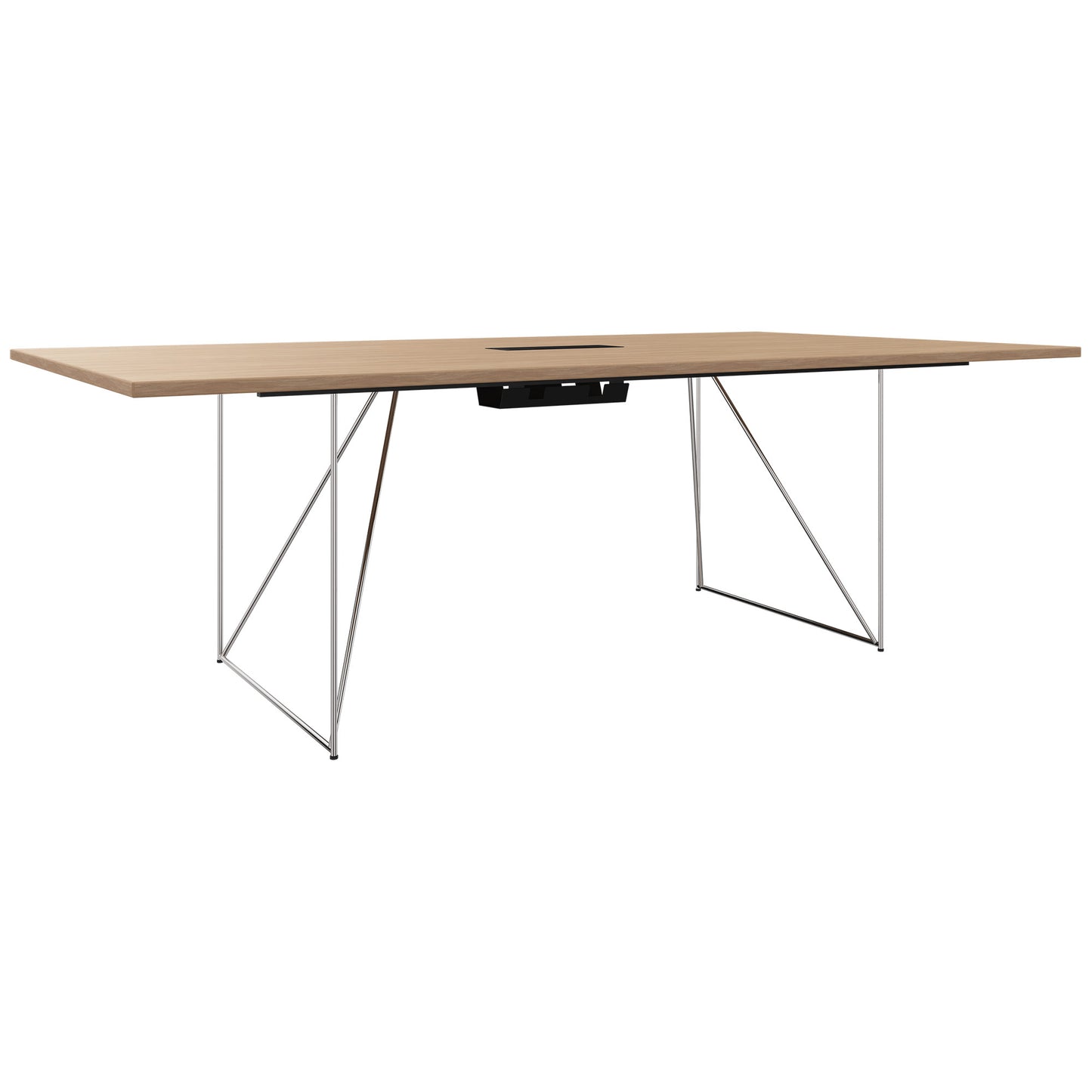 AIR conference table | Electrified, 2200 x 1300 mm, amber oak