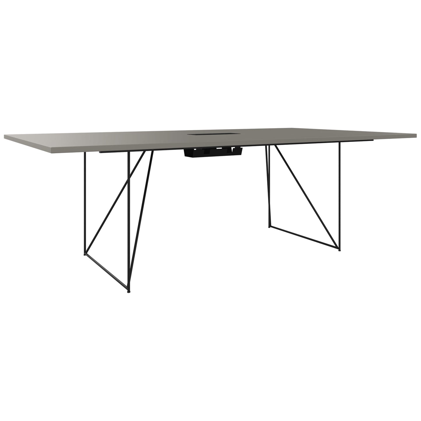 AIR conference table | Electrified, 2200 x 1300 mm, Cubanite gray