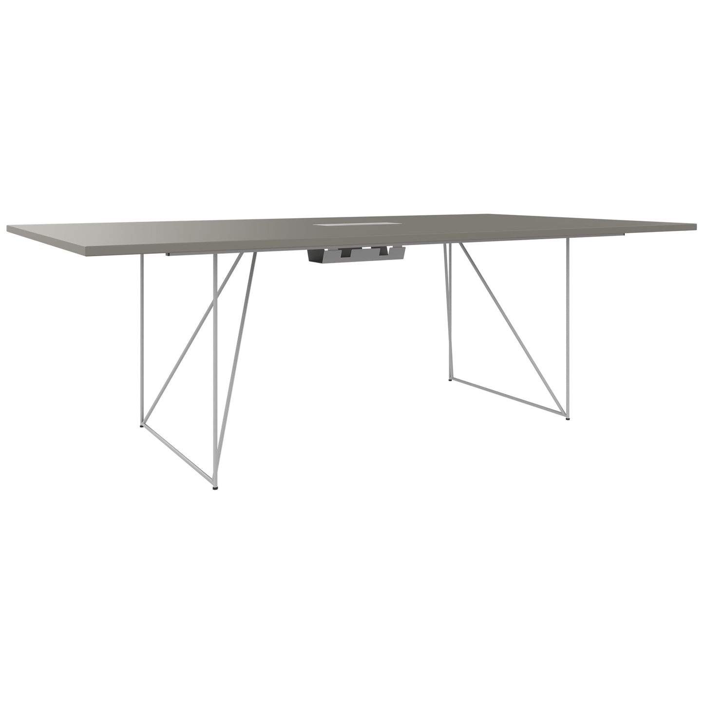 AIR conference table | Electrified, 2200 x 1300 mm, Cubanite gray