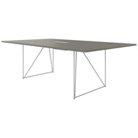 AIR conference table | Electrified, 2200 x 1300 mm, Cubanite gray