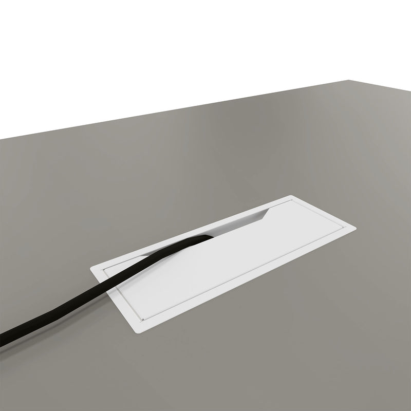 AIR Tavolo da conferenza | Elettrificato, 2200 x 1300 mm, grigio cubanite  - 5 Main Image
