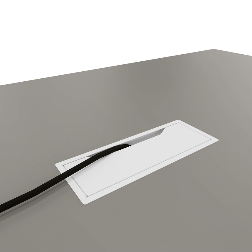 AIR Tabella della conferenza | Elettrificato, 2200 x 1300 mm, grigio cubanite