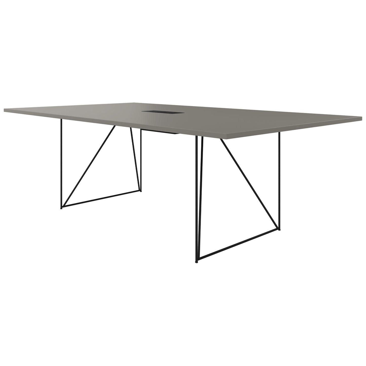 AIR conference table | Electrified, 2200 x 1300 mm, Cubanite gray