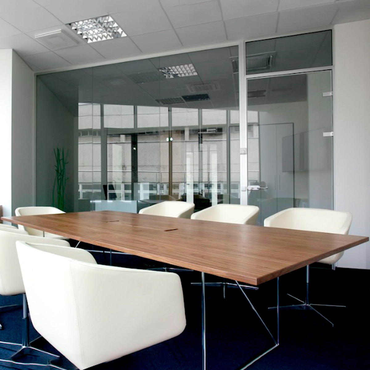 AIR conference table | Electrified, 2200 x 1300 mm, Cubanite gray