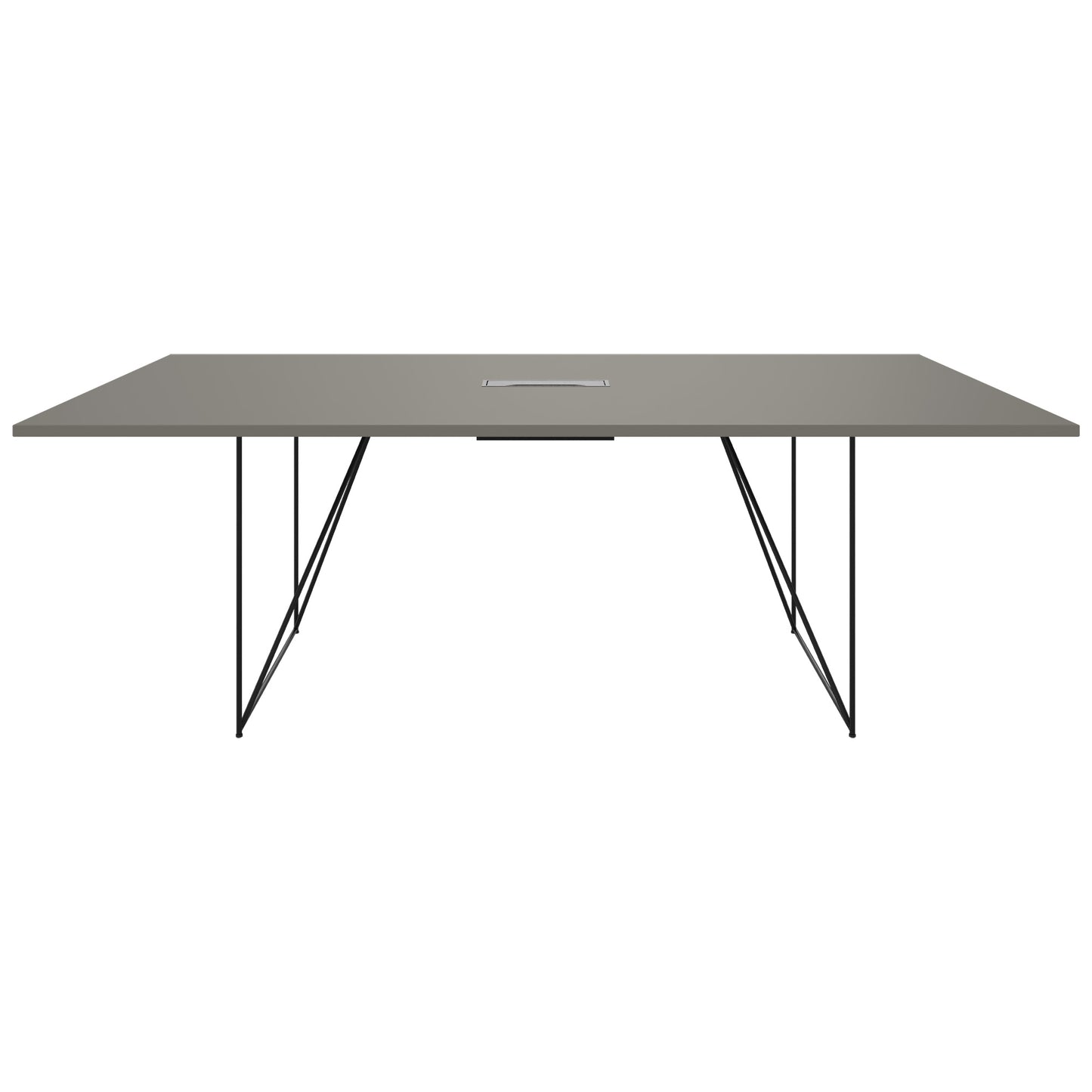 AIR conference table | Electrified, 2200 x 1300 mm, Cubanite gray