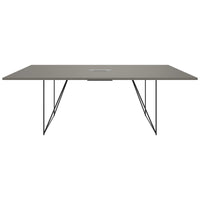 AIR conference table | Electrified, 2200 x 1300 mm, Cubanite gray