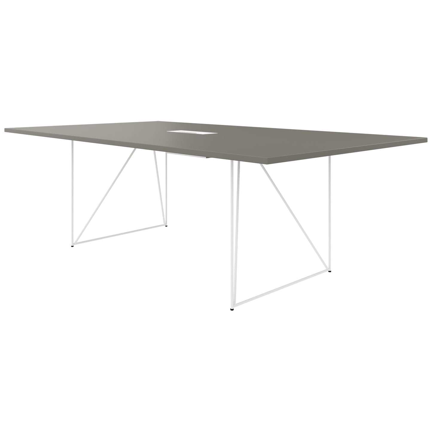 AIR conference table | Electrified, 2200 x 1300 mm, Cubanite gray