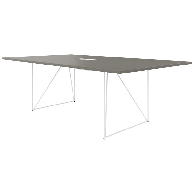 AIR Tavolo da conferenza | Elettrificato, 2200 x 1300 mm, grigio cubanite  - 2 Main Image